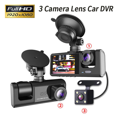 HMT TripleVision HD Dash Cam System